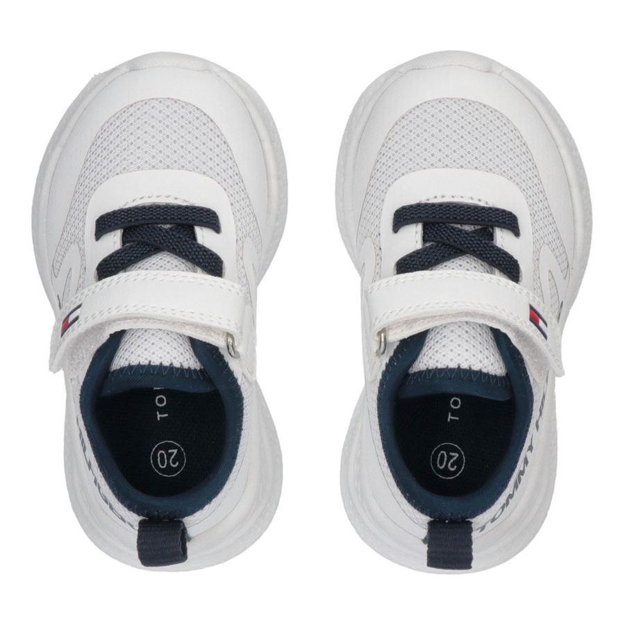 Sneakers inserti in rete con scritta laterale da bambini Tommy Hilfiger | T1B9338681756X336